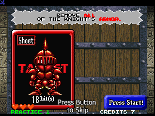 Point Blank 2 (Arcade) screenshot: Your target.