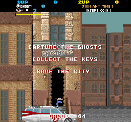 The Real Ghostbusters (Arcade) screenshot: Save the City.