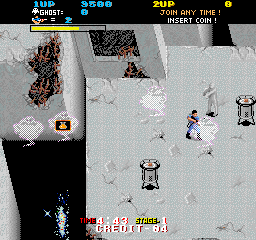 The Real Ghostbusters (Arcade) screenshot: Bonuses to collect.