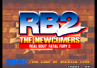 Real Bout Fatal Fury 2: The Newcomers (Arcade) screenshot: Title Screen.