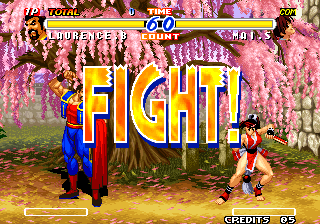 Real Bout Fatal Fury 2: The Newcomers (Arcade) screenshot: Fight!