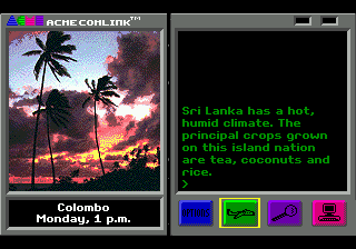 Where in the World is Carmen Sandiego? (Enhanced) (Genesis) screenshot: Sri Lanka