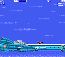 Air Buster (Arcade) screenshot: Take-off