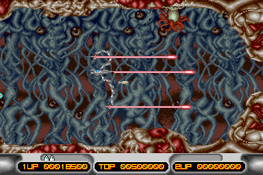 X Multiply (Arcade) screenshot: triple laser