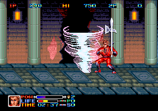 Ninja Combat (Arcade) screenshot: Boss' tornado form