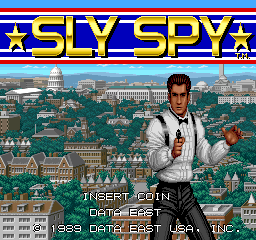 Sly Spy: Secret Agent (Arcade) screenshot: Title Screen.