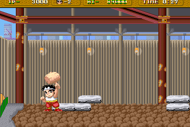 Hammerin' Harry (Arcade) screenshot: Done it.