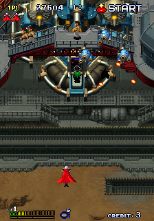 Gunbird 2 (Arcade) screenshot: Another big boss.