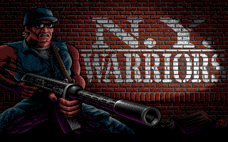 NY Warriors (Amiga) screenshot: Intro screen.