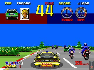 Round Up 5: Super Delta Force (Arcade) screenshot: Get rid of the bikers.