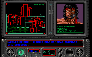 NY Warriors (Amiga) screenshot: On to level two.