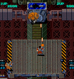 Heavy Barrel (Arcade) screenshot: In elevator