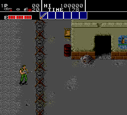Bloody Wolf (Arcade) screenshot: Let's go.