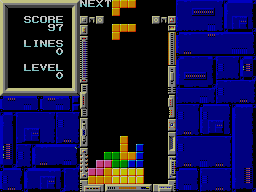 Tetris (Arcade) screenshot: Game in progress