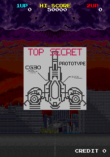 Space Invaders '91 (Arcade) screenshot: Intro.