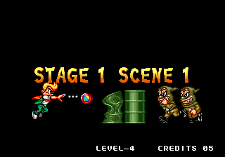 Spinmaster (Arcade) screenshot: Stage 1.