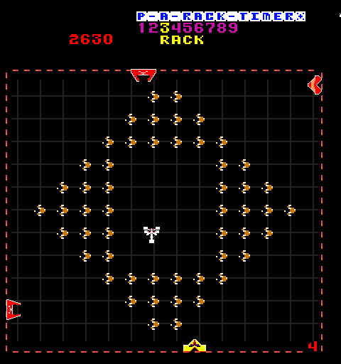 Solar Fox (Arcade) screenshot: Pretty diamond shape.