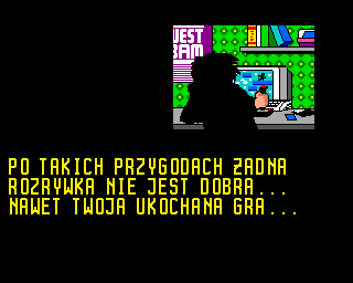 Jurajski Sen (Amiga) screenshot: Back at home