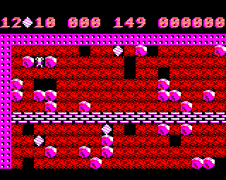 Boulder Dash (BBC Micro) screenshot: Starting out