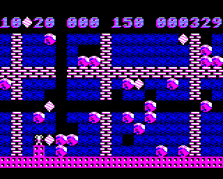 Boulder Dash (BBC Micro) screenshot: Stage 2