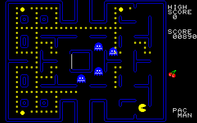 Pacman Computer Screenshot of Pac-Man (PC-88, 1980) - MobyGames