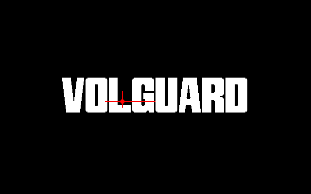 Volguard (PC-88) screenshot: Title screen