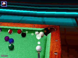 Midnight Pool 3D (Windows Mobile) screenshot: Looks like an easy shot...