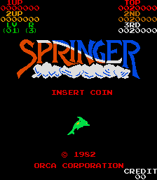 Springer (Arcade) screenshot: Title Screen.