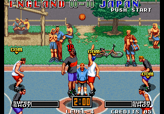 Street Slam (Arcade) screenshot: Tip-Off.
