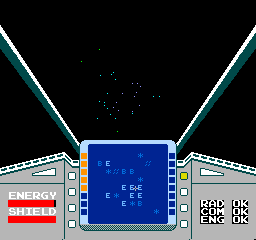 Star Luster (Arcade) screenshot: Hyper-space.