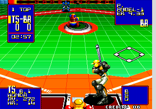 Super Baseball 2020 (Arcade) screenshot: Ready to play.