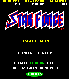 Megaforce (Arcade) screenshot: Title Screen.