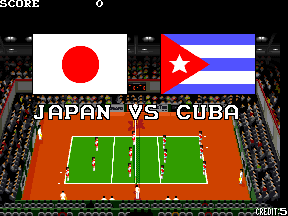 Super Volley ball (Arcade) screenshot: Next match.
