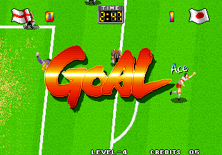 Super Sidekicks (Arcade) screenshot: Goal.