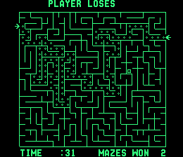 Screenshot of Amazing Maze (Arcade, 1976) - MobyGames