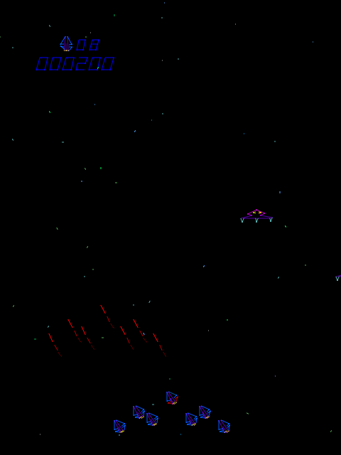 Tac/Scan (Arcade) screenshot: Keep blasting.