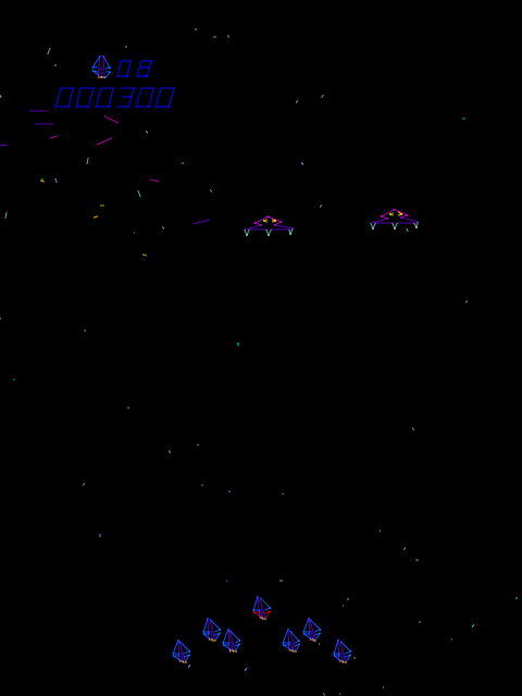 Tac/Scan (Arcade) screenshot: Destroyed another ship.