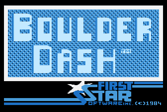 Boulder Dash (Arcade) screenshot: Title screen (Exidy release)