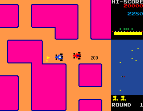 New Rally-X (Arcade) screenshot: A flag.