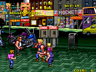 The Combatribes (Arcade) screenshot: Head-Lock.