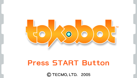 Tokobot (PSP) screenshot: Tokobot (US title screen)