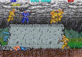 Thunder Fox (Arcade) screenshot: Killed.