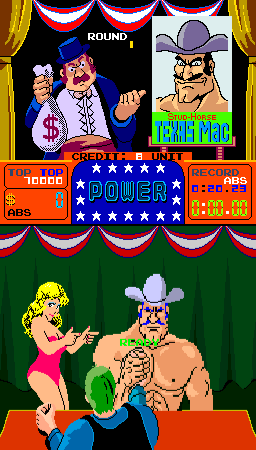 Arm Wrestling (Arcade) screenshot: Starting