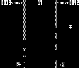 M-4 (Arcade) screenshot: Small car on the right