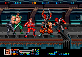 Ninja Combat (Arcade) screenshot: Muscle guy