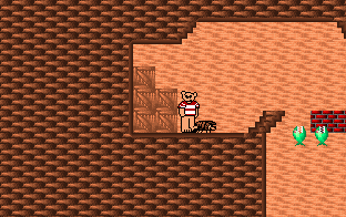A-J's Quest (DOS) screenshot: Level 1: The Warehouse (beginning)
