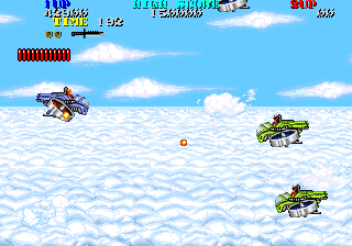 Thunder Fox (Arcade) screenshot: Shoot-em-up action.