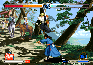 The Last Blade 2 (Arcade) screenshot: Missed again.