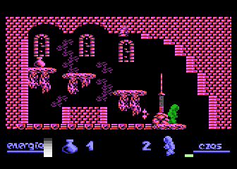 Alchemia (Atari 8-bit) screenshot: Here comes the last one