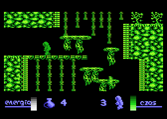 Alchemia (Atari 8-bit) screenshot: Start position
